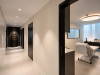 Accueil 15 Couloir moderne et salle de soins apaisante